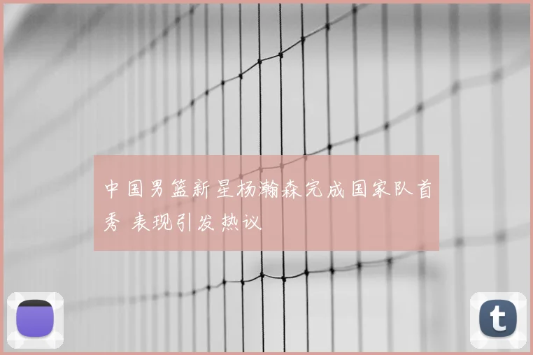 中国男篮新星杨瀚森完成国家队首秀 表现引发热议